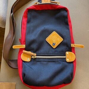 Harvest Label Sling Pack - Osaka Japan Cross Body Bag - Red/Blue